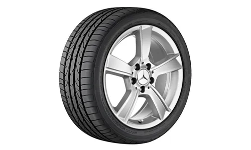 Колесный диск 7,5J×17 ET47 для Mercedes-Benz W204, передняя и задняя оси, титаново-серебристый — фото 1