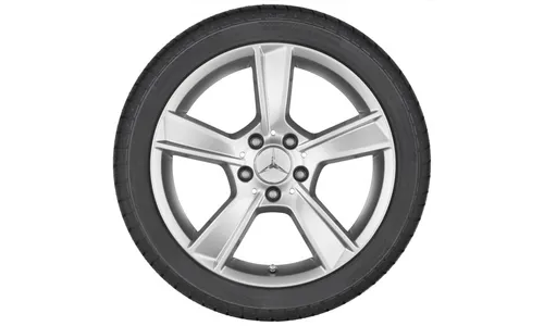 Колесный диск 7,5J×17 ET47 для Mercedes-Benz W204, передняя и задняя оси, титаново-серебристый — фото 2