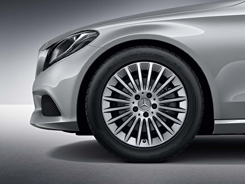 Колесный диск 7J×17 ET48,5 для Mercedes-Benz W205, передняя и задняя оси, ванадиево-серебристый — фото 4