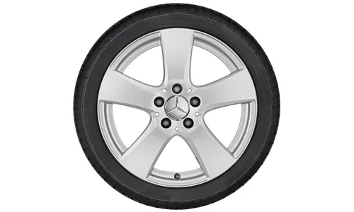Колесный диск 7J×17 ET48,5 для Mercedes-Benz W205, передняя и задняя оси, ванадиево-серебристый — фото 2