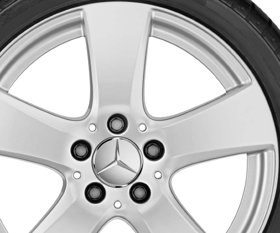 Колесный диск 7J×17 ET48,5 для Mercedes-Benz W205, передняя и задняя оси, ванадиево-серебристый — фото 3