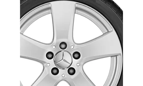 Колесный диск 7J×17 ET48,5 для Mercedes-Benz W205, передняя и задняя оси, ванадиево-серебристый — фото 3