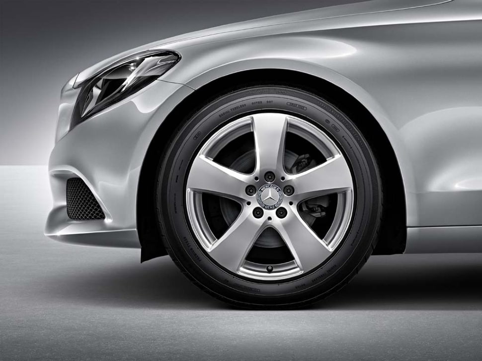 Колесный диск 7J×17 ET48,5 для Mercedes-Benz W205, передняя и задняя оси, ванадиево-серебристый — фото 4
