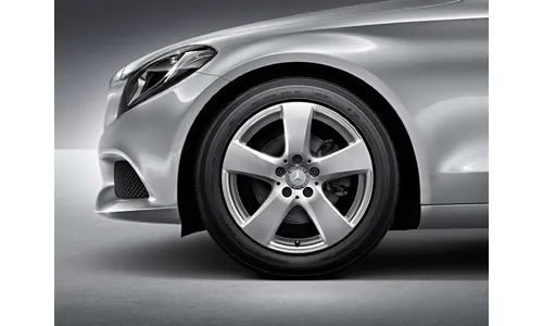 Колесный диск 7J×17 ET48,5 для Mercedes-Benz W205, передняя и задняя оси, ванадиево-серебристый — фото 4
