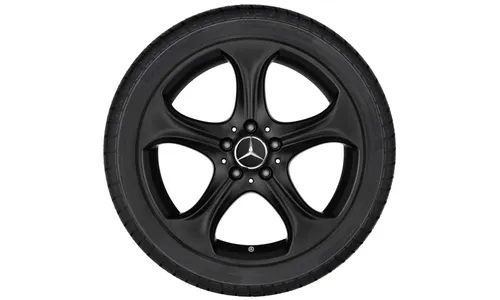 Колесный диск 7,5J×18 ET44 для Mercedes-Benz W205, передняя и задняя оси, чёрный, матовый — фото 2
