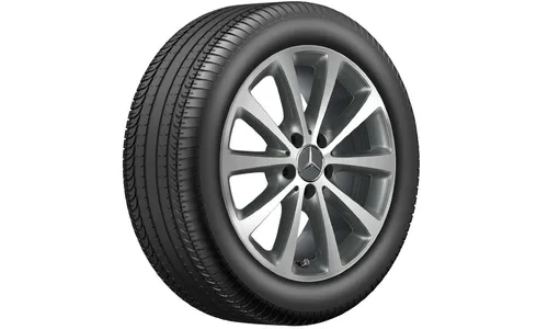 Колесный диск 7J×17 ET48,5 для Mercedes-Benz W205, передняя и задняя оси, гималайский серый, 10 спиц — фото 1