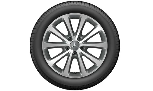 Колесный диск 7J×17 ET48,5 для Mercedes-Benz W205, передняя и задняя оси, гималайский серый, 10 спиц — фото 2