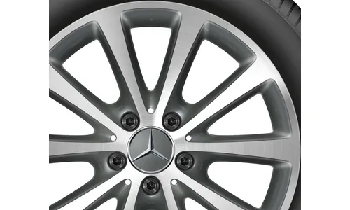 Колесный диск 7J×17 ET48,5 для Mercedes-Benz W205, передняя и задняя оси, гималайский серый, 10 спиц — фото 3