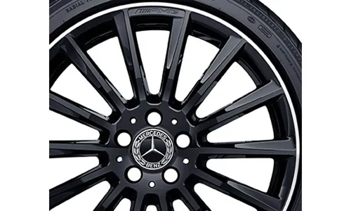 Колесный диск AMG 8,5J×19 ET52 для Mercedes-Benz C-Class 205, задняя ось, черный, многоспицевый — фото 3