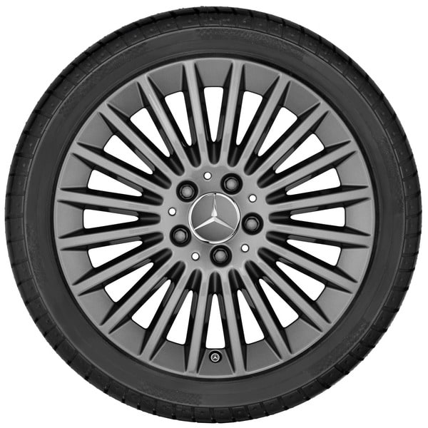 Колесный диск 7J×17 ET48,5 для Mercedes-Benz C-Class 205, передняя и задняя оси, серый Himalaya, многоспицевый — фото 2