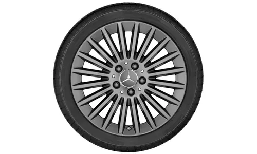 Колесный диск 7J×17 ET48,5 для Mercedes-Benz C-Class 205, передняя и задняя оси, серый Himalaya, многоспицевый — фото 2