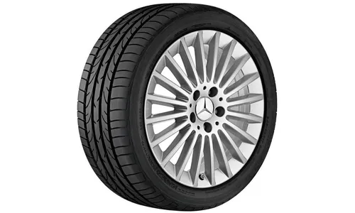 Колесный диск 7J×17 ET48,5 для Mercedes-Benz C-Class 205, передняя и задняя оси, серебристый Vanadium Silver, многоспицевый — фото 2