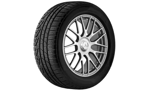 Колесный диск AMG 10,5J×19 ET57 для Mercedes-Benz C-Class 205, задняя ось, титаново-серый, с алмазной проточкой — фото 4