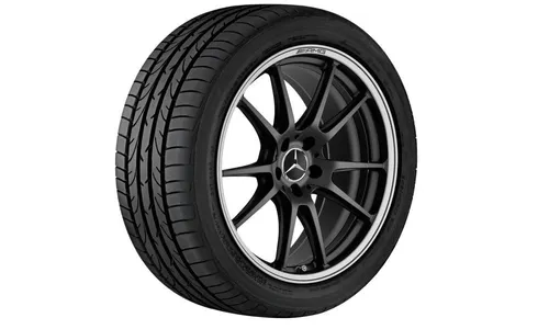 Колесный диск AMG 10,5J×20 ET57 для Mercedes-Benz C-Class 205, задняя ось, черный, матовый — фото 2