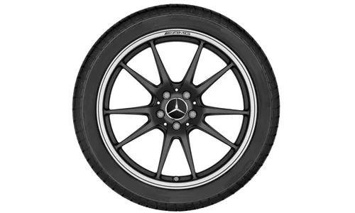 Колесный диск AMG 10,5J×20 ET57 для Mercedes-Benz C-Class 205, задняя ось, черный, матовый — фото 3