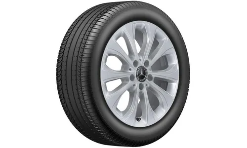 Колесный диск 8J×17 ET54 для Mercedes-Benz C-Class 205, задняя ось, серебристый Vanadium Silver, 10 спиц — фото 1
