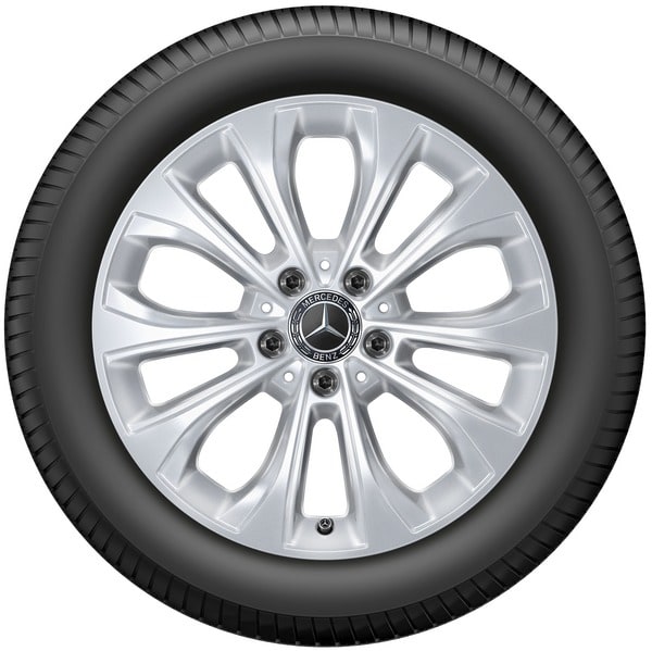 Колесный диск 8J×17 ET54 для Mercedes-Benz C-Class 205, задняя ось, серебристый Vanadium Silver, 10 спиц — фото 2