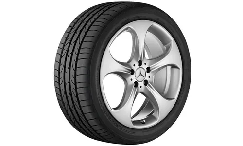 Колесный диск 7,5J×18 ET44 для Mercedes-Benz C-Class 205, передняя и задняя оси, серебристый Vanadium Silver, 5 спиц — фото 1