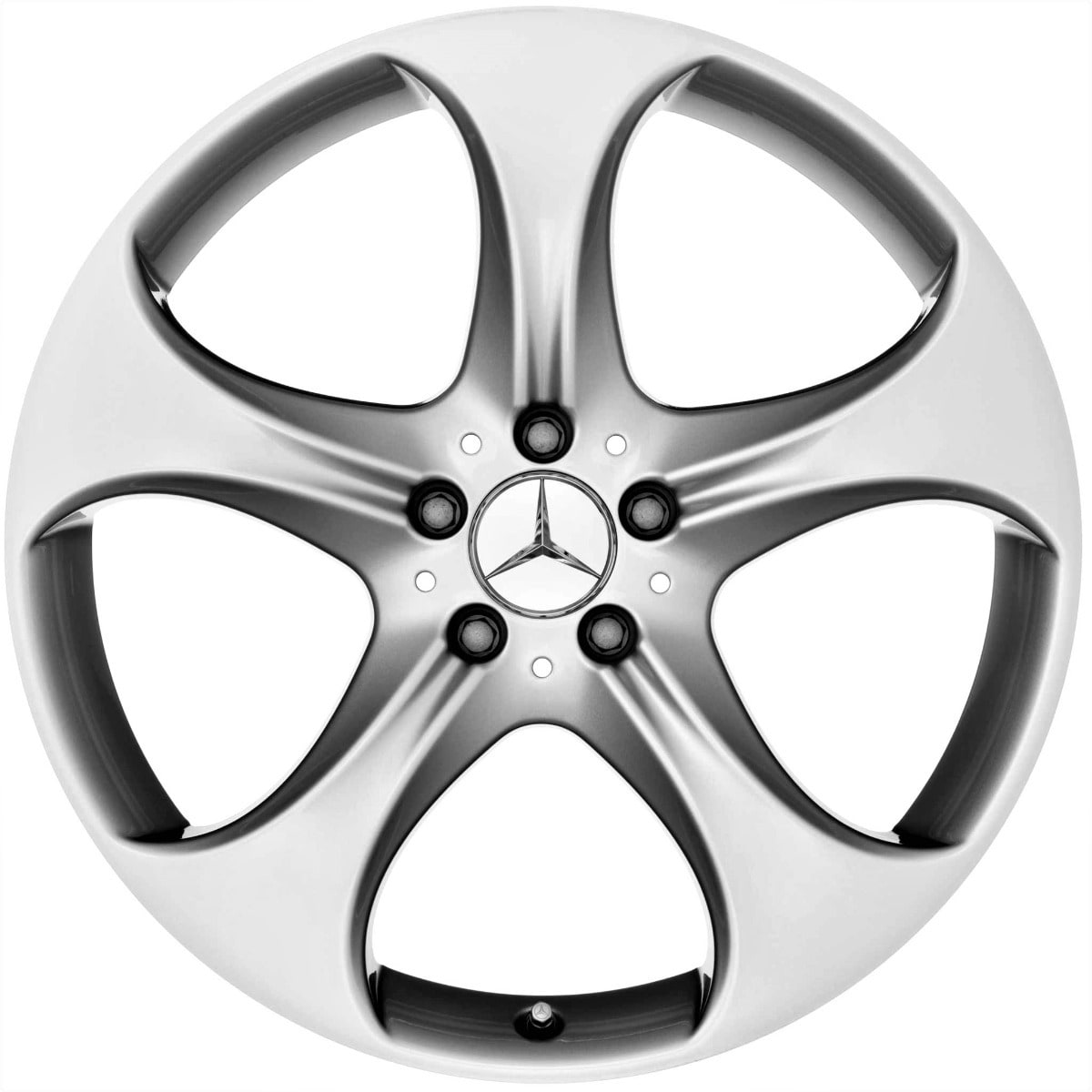 Колесный диск 8,5J×18 ET56 для Mercedes-Benz C-Class 205, задняя ось, серебристый Vanadium Silver, 5 спиц — фото 1
