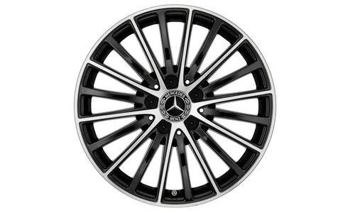 Колесный диск 7J×17 ET48,5 для Mercedes-Benz C-Class 205, передняя и задняя оси, черный, многоспицевый — фото 1