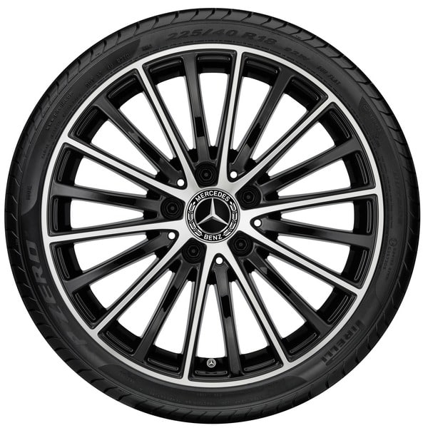 Колесный диск 7J×17 ET48,5 для Mercedes-Benz C-Class 205, передняя и задняя оси, черный, многоспицевый — фото 3