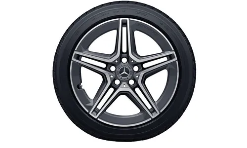Колесный диск AMG 7,5J×18 ET33 для Mercedes-Benz A-Class 177 / C-Class 205, передняя ось, серый металлик Tremolite — фото 1