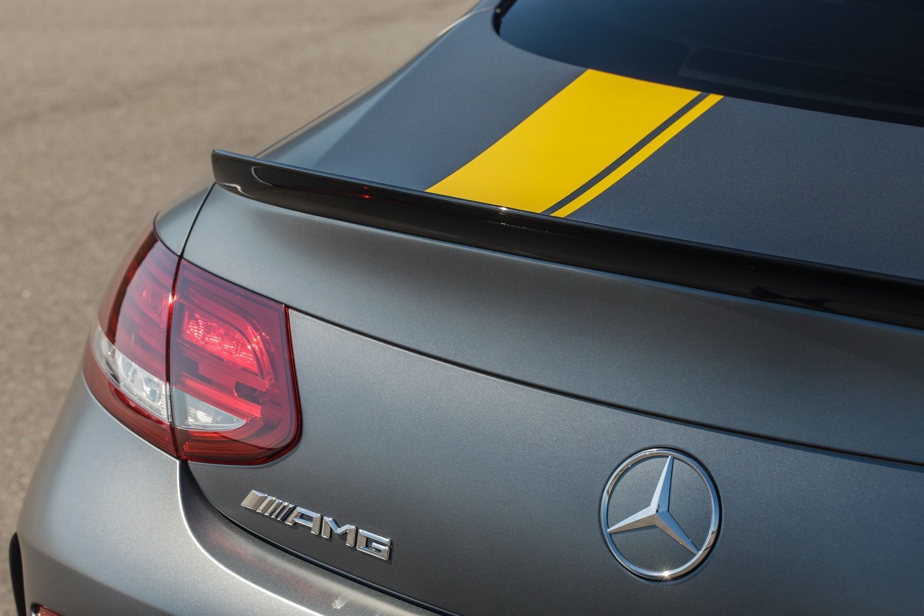Задний спойлер AMG Edition 1, черный глянец, Mercedes-Benz C-class C205 Coupe — фото 3