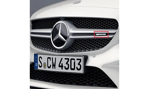 Эмблема AMG для решетки Diamond, Mercedes-Benz C-class 205 — фото 1