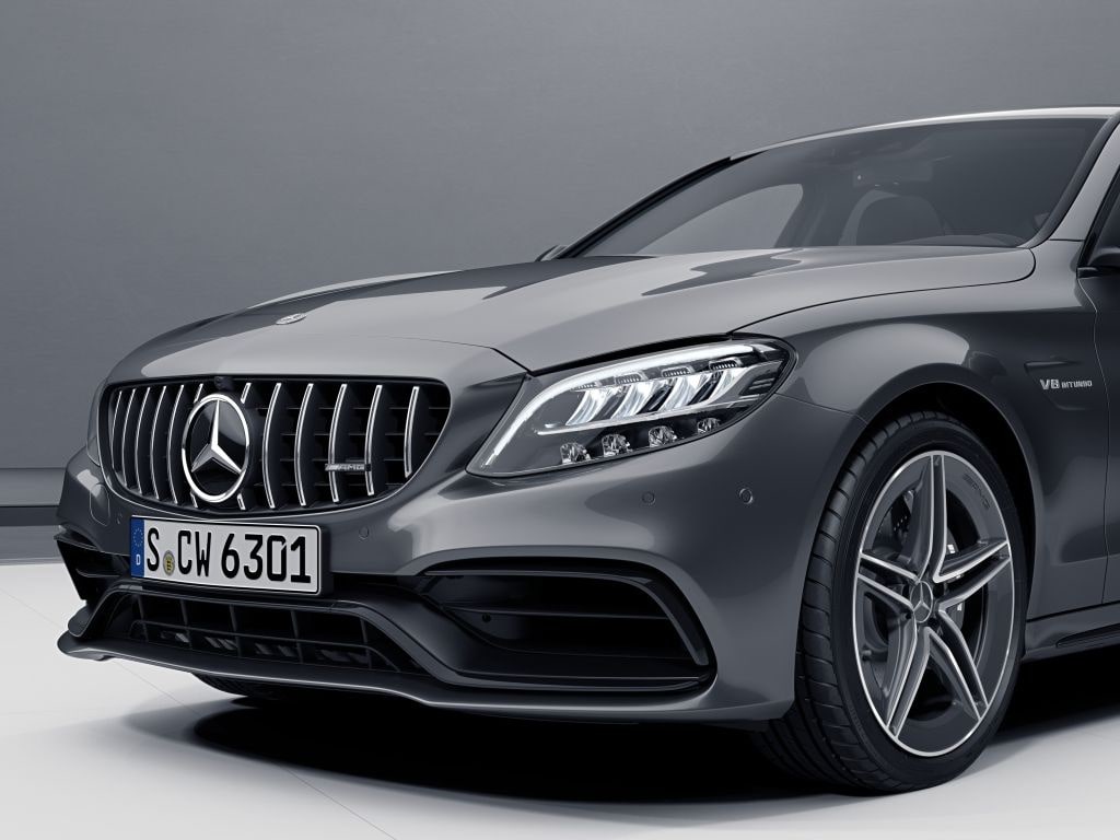 Решетка Panamericana без эмблемы, Mercedes-Benz C-class 205 C63/C63 S AMG — фото 3