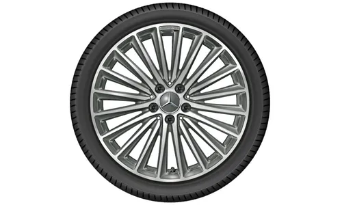 Колесный диск AMG 7,5J×19 ET40 для Mercedes-Benz C-Class 206, передняя ось, титаново-серый — фото 3