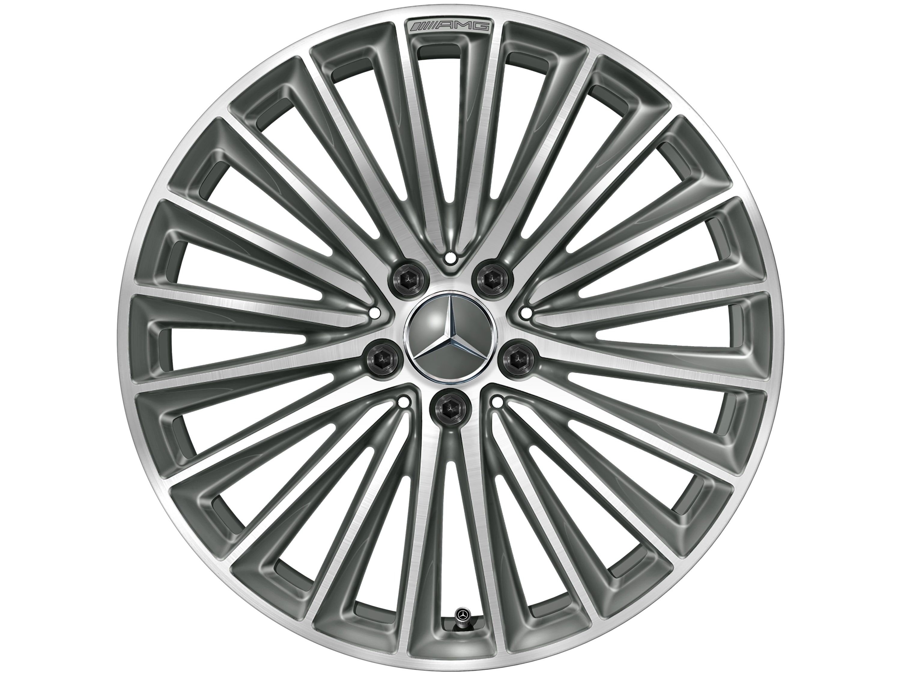 Колесный диск AMG 9J×19 ET58,1 для Mercedes-Benz C-Class 206, задняя ось, титаново-серый — фото 3