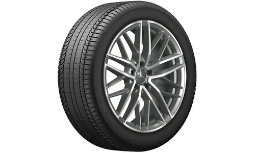Колесный диск AMG 8J×19 ET43,1 для Mercedes-Benz C-Class 206, передняя ось, титаново-серый, с алмазной проточкой — фото 2