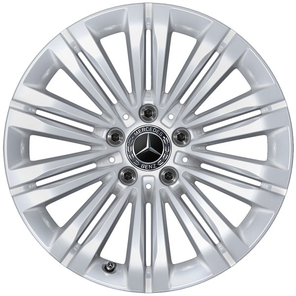Колесный диск 7J×17 ET44,5 для Mercedes-Benz C-Class 206, передняя и задняя оси, серебристый Vanadium Silver, 10 двойных спиц — фото 1