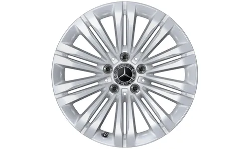 Колесный диск 7J×17 ET44,5 для Mercedes-Benz C-Class 206, передняя и задняя оси, серебристый Vanadium Silver, 10 двойных спиц — фото 1