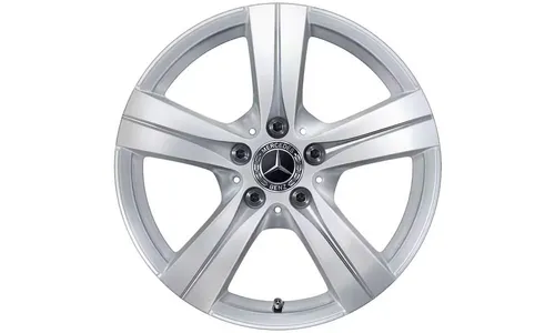 Колесный диск 7J×17 ET44,5 для Mercedes-Benz C-Class 206, передняя ось, серебристый Vanadium Silver, 5 спиц — фото 1