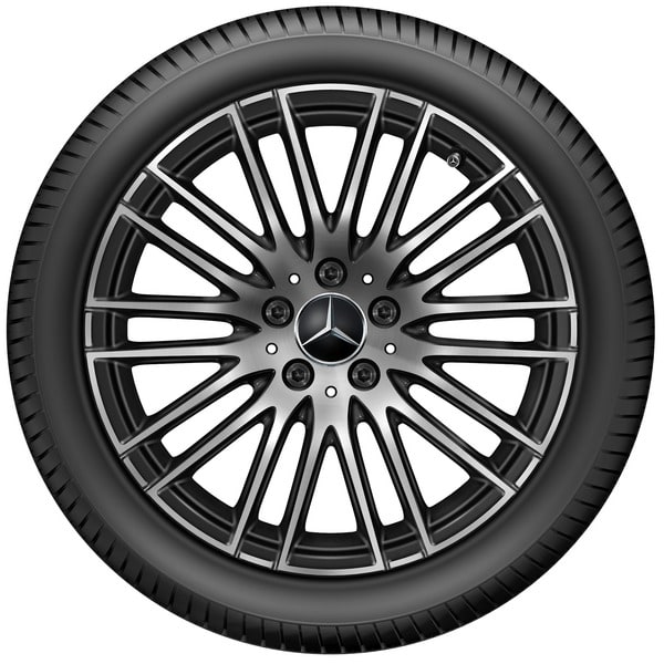 Колесный диск 7,5J×18 ET40 для Mercedes-Benz C-Class 206, передняя и задняя оси, черный, с алмазной проточкой — фото 3