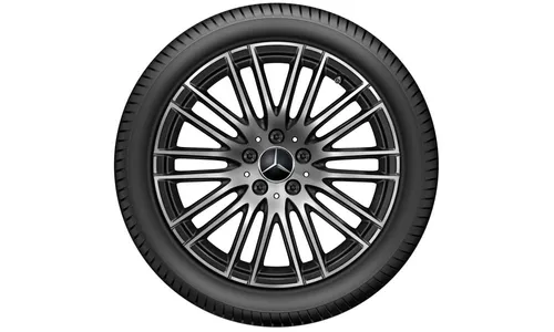 Колесный диск 7,5J×18 ET40 для Mercedes-Benz C-Class 206, передняя и задняя оси, черный, с алмазной проточкой — фото 3