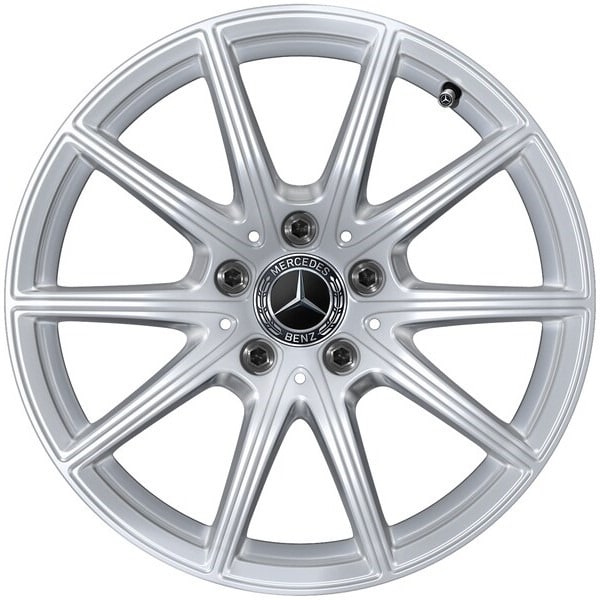 Колесный диск 7J×17 ET44,5 для Mercedes-Benz C-Class 206, передняя и задняя оси, серебристый Vanadium Silver, 10 спиц — фото 1