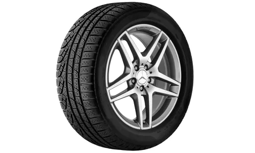 Колесный диск AMG 8J×18 ET45 для Mercedes-Benz E-Class 207, передняя ось, титаново-серый, 5 двойных спиц — фото 5