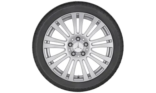 Колесный диск 7,5J×16 ET45 для Mercedes-Benz C207, передняя и задняя оси, титаново-серебристый — фото 2