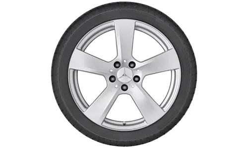 Колесный диск 8,5J×18 ET49 для Mercedes-Benz A207/C207, задняя ось, титаново-серебристый, 5 спиц — фото 2
