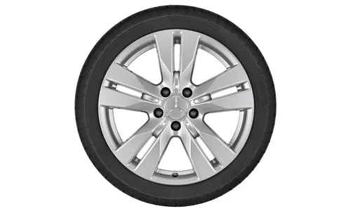Колесный диск 7,5J×17 ET45 для Mercedes-Benz C207, передняя и задняя оси, титаново-серебристый — фото 2