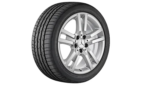 Колесный диск 8,5J×17 ET49 для Mercedes-Benz C207, задняя ось, титаново-серебристый — фото 1