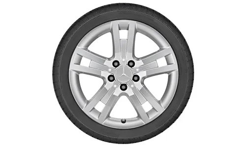 Колесный диск 8,5J×17 ET49 для Mercedes-Benz C207, задняя ось, титаново-серебристый — фото 3