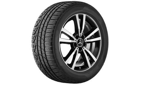 Колесный диск 8,5J×18 ET49 для Mercedes-Benz A207/C207, задняя ось, чёрный, 5 двойных спиц — фото 2
