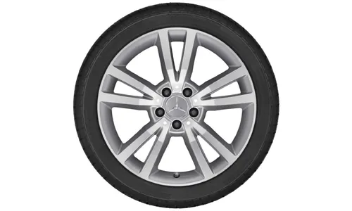 Колесный диск 8,5J×18 ET49 для Mercedes-Benz C207, задняя ось, титаново-серебристый — фото 2