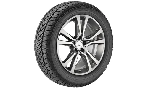 Колесный диск 8J×19 ET44 для Mercedes-Benz A207/C207, передняя ось, гималайский серый, 5 двойных спиц — фото 2