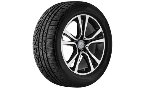 Колесный диск 8J×19 ET44 для Mercedes-Benz A207/C207, передняя ось, чёрный, 5 двойных спиц — фото 2