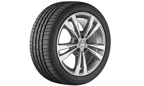 Колесный диск 7,5J×17 ET45 для Mercedes-Benz C207, передняя и задняя оси, гималайский серый — фото 1