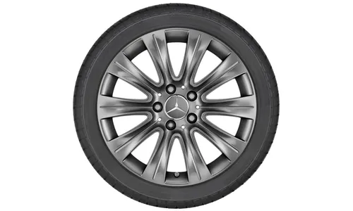 Колесный диск 7,5J×17 ET45 для Mercedes-Benz A207/C207, передняя и задняя оси, гималайский серый, 10 спиц — фото 2